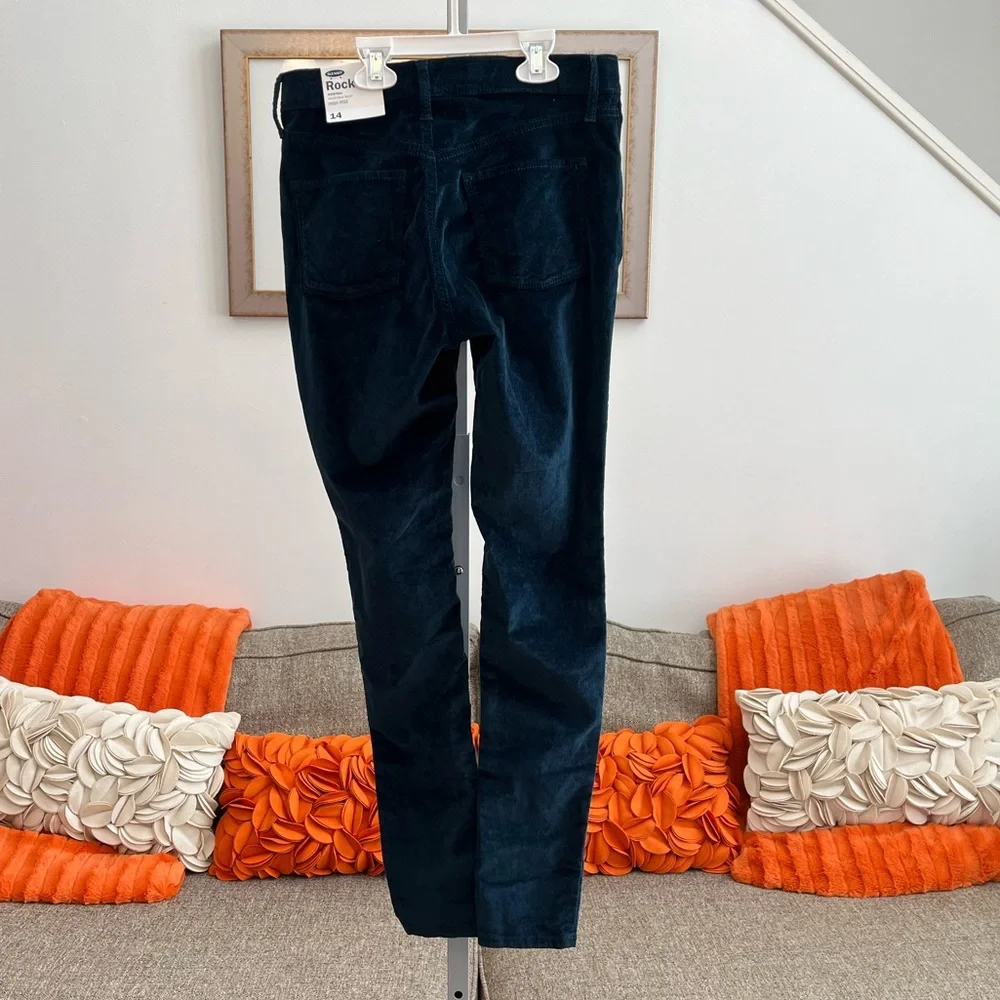 ❣️🆕Old Navy Rockstar Black Ivy High Rise Velvet Jeggings❣️